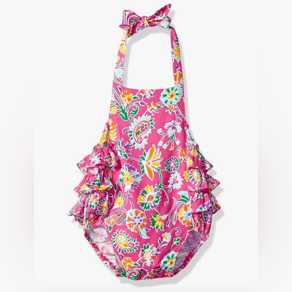 312 NWT Masala Baby Girl’s‎ Zoe Onesie, Ananya Floral - Size: 18-24 months